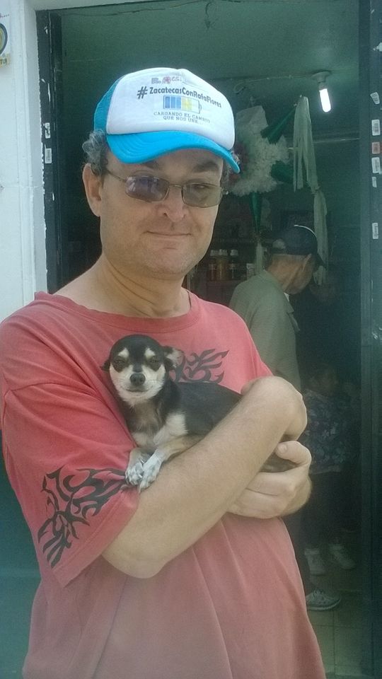 Moi avec un chihuahua